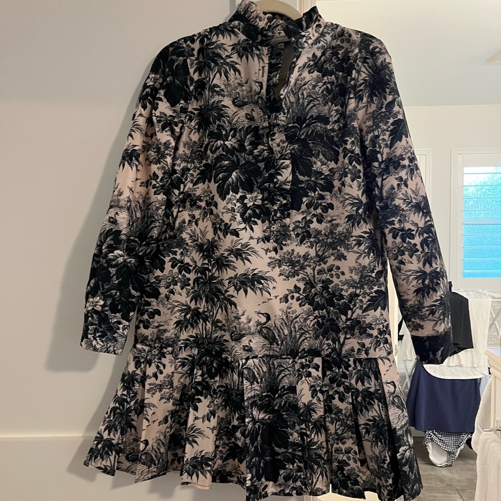 Tuckernuck Noir Cypress Toile Tate Dress XS